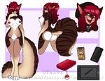  anthro breasts canine collar dtalvi female mammal model_sheet nintendo nintendo_ds nipple_piercing nipples nude phone piercing pussy smile solo spiked_collar spikes video_games wide_hips 
