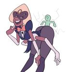  ? alien anon big_butt buckteeth butt cartoon_network clothing erection female gem_(species) gloves hot_dogging human larger_female male male/female mammal multi_eye multi_limb sardonyx_(steven_universe) size_difference solo steven_universe teeth unknown_artist 