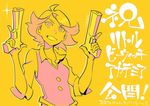  1girl amanda_o&#039;neill artist_requestsmile gun little_witch_academia orange sketch translation_request trigger_(company) 