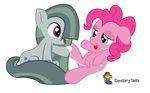  cutie_mark destinytails duo earth_pony equine female feral food friendship_is_magic hair half-closed_eyes horse mammal marble_pie_(mlp) my_little_pony pinkie_pie_(mlp) pony sibling sisters 