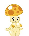  2017 big_breasts breasts female fungi_fauna mushroom not_furry nude plants_vs_zombies pussy simple_background solo sun_shroom_(plants_vs_zombies) unknown_artist video_games wide_hips 