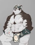  canine chest_tuft clothing cum erection foreskin_play horkeukamui loincloth looking_pleasured male mammal masturbation musclegut muscular nipples partially_retracted_foreskin pecs penis solo thedragonred12 tokyo_afterschool_summoners tuft uncut wolf 