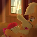  2017 age_difference anus apple_bloom_(mlp) applejack_(mlp) blonde_hair clitoris cub cunnilingus cutie_mark dtcx97 duo equine eyes_closed feral friendship_is_magic fur hair incest invalid_tag mammal my_little_pony oral orange_fur pussy pussy_juice red_hair sex sibling sisters vaginal yellow_fur young 
