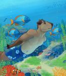 allegrosky anthro brown_eyes capybara caviid fish hi_res male mammal marine rodent solo swimming weaver_(bindog)