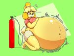 2024 air_from_butt air_inflation air_tank animal_crossing anthro artist_name belly belly_expansion belly_inflation big_belly big_breasts black_eyebrows black_eyes black_nose blonde_hair bottomwear breasts canid canine canis cel_shading clothing colored creaking digital_media_(artwork) dipstick_tail domestic_dog expansion eyebrows eyelashes female green_background hair hand_on_belly hand_on_own_belly hose hose_in_butt hose_inflation hyper hyper_belly inflation inflation_fetish isabelle_(animal_crossing) looking_at_belly looking_at_own_belly looking_down mammal markings motion_lines navel nerve_endz nintendo pink_clothing pink_shirt pink_topwear red_hairband shaded shih_tzu shirt simple_background skirt solo tail tail_markings tan_bottomwear tan_clothing tan_skirt tan_tail_tip topwear toy_dog white_hose worried yellow_belly yellow_body yellow_ears yellow_tail