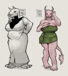 after_bath after_shower anthro big_breasts big_feet boss_monster bovid breasts caprine claws cleavage cleavage_overflow clothed clothing curvy_figure dress erect_nipples erect_nipples_under_clothes feet felid female floppy_ears fluffy fluffy_tail fur goat hand_on_breast hi_res horn hourglass_figure huge_breasts hybrid lion long_tail mammal mature_female md34 mostly_nude mother_(lore) nipples pantherine parent_(lore) sketch solo sweater tail tail_tuft thick_thighs tight_clothing tight_dress topwear toriel towel towel_only tuft turtleneck undertale_(series) wet white_body white_fur