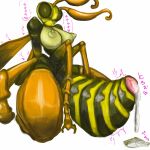 &lt;3 1:1 after_sex antennae_(anatomy) anthro areola arthropod arthropod_abdomen arthropod_abdomen_genitalia arthropod_abdomen_pussy big_breasts bodily_fluids breasts compound_eyes cum cum_drip cum_in_pussy cum_inside cum_on_ground dripping erect_nipples exoskeleton female genital_fluids genitals hi_res huge_breasts hymenopteran iikanji insect insect_wings kneeling mandibles multi_leg multi_limb nipples non-mammal_breasts nude pink_pussy puffy_areola pussy simple_background small_waist solo thick_thighs wasp white_background wide_hips wings