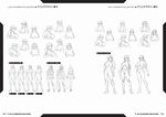  alicia_viewstream artbook breasts character_sheet concept_art female kagami_hirotaka kangoku_senkan kangoku_senkan_2 large_breasts legs lilith-soft long_hair looking_at_viewer midriff monochrome nipples no_bra nude official_art skirt sweat underwear uniform 