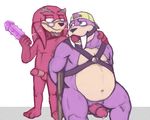  archie_comics ball_gag bdsm bondage bound cobar_the_echidna dildo echidna erection gag harness male mammal marine monotreme nude pinniped rotor_the_walrus sex_toy size_difference sonic_(series) spectral-bat walrus 