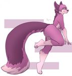  anthro balls canine fur girly hair looking_at_viewer male mammal nude overweight redpixie smile solo 