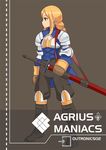 agrias_oaks armor blonde_hair braid fgz final_fantasy final_fantasy_tactics gloves knight long_hair single_braid solo sword weapon 