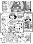  comic gouguru joy_(pokemon) monochrome pokemon satoshi_(pokemon) translated 