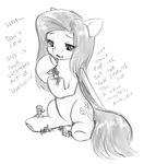  alloyrabbit cutie_mark dialogue english_text equine female feral fluttershy_(mlp) friendship_is_magic group hair hooves long_hair mammal micro my_little_pony pegasus text wings 