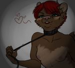  &lt;3 anthro bear blush breasts collar female leash looking_at_viewer mammal nipples nude redpixie small_breasts smile solo 