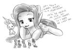  alloyrabbit cutie_mark dialogue english_text equine female feral fluttershy_(mlp) friendship_is_magic group hair hooves long_hair mammal micro my_little_pony pegasus rabbit_(mlp) text wings 