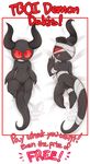  angry bandage blush cute dakimakura_design demon embarrassed horn lizardbat_(artist) looking_at_viewer presenting red_eyes the_adversary the_binding_of_isaac 