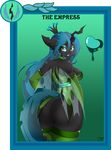  &lt;3 2017 anthro anthrofied big_butt blush breasts butt changeling clothing elbow_gloves female friendship_is_magic gloves green_eyes green_hair hair hole_(disambiguation) legwear looking_at_viewer looking_back my_little_pony queen_chrysalis_(mlp) side_boob slit_pupils stockings wings zzvinniezz 