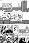  :d bangs beach blush bucket cabinet character_name check_translation clothes_writing coat comic commentary_request directional_arrow drawing dustpan eyebrows_visible_through_hair folded_ponytail greyscale hair_between_eyes hair_ornament hairclip hanging_scroll hat highres inazuma_(kantai_collection) indoors kantai_collection lightning_bolt lightning_bolt_hair_ornament long_hair machinery meitoro monochrome mop ocean open_mouth scroll shirayuki_(kantai_collection) shore smile table translation_request v-shaped_eyebrows whiteboard writing 