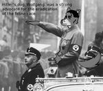  2010 adolf_hitler anthro anthrofied canine car dog edit english_text eyes_closed fluffy fluffy_tail humor low_res mammal nazi ragetsu-denbu real text vehicle why wolfgang 