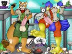  arwing avian bird canine chameleon city clothing erection falco_lombardi feet feline fox fox_mccloud landmaster leon_powalski lizard macro male mammal nintendo panther panther_caroso reptile scalie sebafox star_fox stomping video_games wolf wolf_o&#039;donnell wolfen 