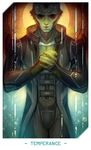  alien alteya animal_humanoid armor big_eyes brown_eyes card clothing coat drell green_body humanoid looking_at_viewer male mass_effect reptile reptile_humanoid scalie solo tarot_card thane_krios video_games 