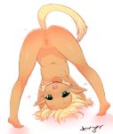  &lt;3 &lt;3_eyes 2015 animal_humanoid anus bent_over blonde_hair born-to-die breasts butt child cute_fangs ear_tuft fam_(ruin_explorers) female fur green_eyes hair humanoid mammal nude open_mouth presenting presenting_hindquarters pussy rodent rodent_humanoid ruin_explorers_(anime) small_breasts solo squirrel_humanoid tuft weresquirrel yellow_fur young 