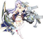  :d aiguillette anchor azur_lane bangs bare_shoulders belt blush braid breasts brooch brown_belt camouflage chain cleavage detached_sleeves eyebrows eyebrows_visible_through_hair french_braid full_body hair_between_eyes high_heels highres jewelry kaede_(003591163) large_breasts lavender_eyes lavender_hair long_hair long_sleeves machinery miniskirt official_art open_mouth pleated_skirt rodney_(azur_lane) rudder_shoes skirt smile solo tachi-e teeth thighhighs tongue transparent_background turret white_legwear white_skirt zettai_ryouiki 