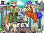  arwing avian bird bulge canine chameleon city clothing falco_lombardi feline fox fox_mccloud landmaster leon_powalski lizard macro male mammal nintendo panther panther_caroso reptile scalie sebafox star_fox stomping video_games wolf wolf_o&#039;donnell wolfen 