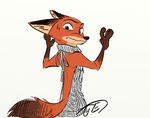  2017 anthro canine disney fox fur male mammal nick_wilde trashasaurusrex zootopia 