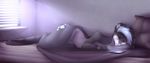 anthro bed featureless_crotch fur girly hair inside kriticalerror lying male mammal mouse nude on_side phone pillow rodent solo thick_thighs wide_hips 