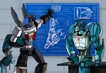  alien autobot blood blue_blood blue_eyes blurr cybertronian digital_media_(artwork) dismemberment duo english_text frown humanoid laboratory limb living_machine machine male not_furry robot science sergeant-cookie severed_limb simple_background standing text transformers wheeljack wires 