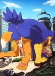  all_fours anal anal_penetration avian bird canine city cum doggystyle falco_lombardi fox fox_mccloud from_behind_position macro male male/male mammal manmosu_marimo nintendo penetration sex star_fox video_games 