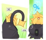 anal anal_penetration anthro averysweatyboy balls balls_touching black_body black_fur butt buttplug buttplug_vibrator duo eeveelution fur gender_symbol gender_symbol_penetration generation_1_pokemon generation_4_pokemon genitals jolteon luxray male male/male male_symbol nintendo object_in_ass penetration plug_(sex_toy) pokeball pokeball_sex_toy pokemon pokemon_(species) rear_view sex_toy sex_toy_in_ass sex_toy_insertion symbol tail text text_box vibrator vibrator_in_ass yellow_body yellow_fur