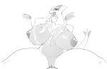 2022 absurd_res anthro belly big_breasts blush blush_lines bodily_fluids breasts cum cum_in_mouth cum_inside cum_on_breasts cum_on_face cum_on_hand cum_on_tongue disembodied_penis female generation_2_pokemon genital_fluids genitals heart_eyes heart_symbol hi_res huge_breasts huge_thighs lc79510455 legendary_pokemon lugia male monochrome nintendo nipples penis pokemon pokemon_(species) pussy simple_background slightly_chubby slightly_chubby_female solo spread_legs spreading thick_thighs tongue vaginal_fluids