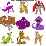  arbok ekans fearow ignatius_husky pikachu pokemon raichu raticate rattata sandshrew spearow 