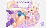  animal_ears coconut heels heterochromia neko_para neko_works sayori tail wallpaper 