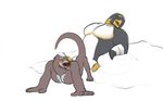  anal avian bird male male/male mammal muscular mustelid otter penguin sex surf&#039;s_up unknown_(artist) 