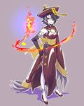  chinese_clothes cinder_fall cleavage_cutout commentary cosplay elbow_gloves fire gloves iesupa jiangshi jiangshi_costume lei_lei lei_lei_(cosplay) ofuda rwby scar scar_across_eye solo vampire_(game) 