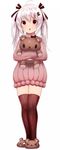  :3 :o absurdres ahoge animal_slippers bangs bear_hair_ornament brown_ribbon closed_mouth eyebrows_visible_through_hair full_body hair_between_eyes hair_ornament hair_ribbon highres long_hair looking_at_viewer object_hug open_mouth original over-kneehighs red_eyes ribbed_sweater ribbon silver_hair simple_background solo stuffed_animal stuffed_toy sukemyon sweater teddy_bear thighhighs turtleneck turtleneck_sweater twintails white_background 