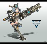  :d artist_name bike_shorts blue_eyes blue_hair breasts copyright_name full_body gia grey_legwear gun hair_between_eyes headgear highres letterboxed looking_at_viewer md5_mismatch mecha_musume medium_breasts northstar_(titanfall) open_mouth personification railgun short_hair signature smile solo standing standing_on_one_leg thighhighs titanfall titanfall_2 trigger_discipline weapon 