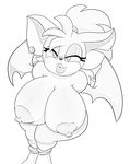  bat bent_forward bessi_the_bat big_breasts big_lips big_nipples breasts clothed clothing crouching digitaldomain123 fan_character female huge_breasts huge_nipples legwear lips lustful mammal nipples ponytail solo sonic_(series) tights topless wide_hips wings 