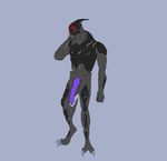  alien greydog male mass_effect masseffect penis simple_background solo turian video_games 