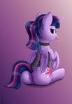  andelai candy clothing corset equine food horse invalid_tag lingerie lollipop looking_back mammal my_little_pony panties pony simple_background sitting solo twilight_sparkle_(mlp) underwear wings 