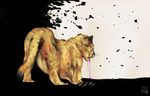  ambiguous_gender cub feline feral fur lion mammal nude ritkat solo tan_fur young 