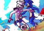  action_pose armpits barefoot beach bulge clothing duo dutch_angle frown hedgehog larsen_(disintegrity) low-riding male male/male mammal open_mouth rat rodent running seaside soccer sonic_(series) sonic_the_hedgehog speedo sport swimsuit tight_clothing vonboche 
