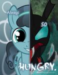  2016 blue_eyes changeling crystal_pony_(mlp) english_text fangs friendship_is_magic male my_little_pony poster solo starbat text thorax_(mlp) 