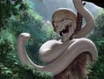  albino bone coiling feral forest igor_kieryluk magic_the_gathering noose official_art reptile scalie skeleton skull snake solo tree 