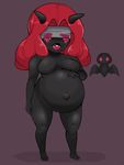 animated belly big_belly big_lips black_skin blindfold blood bulge dwps hair hand_on_stomach horn lilith lips lipstick makeup navel plump_lips pregnant red_hair the_binding_of_isaac 