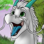  angel_dragon blue_tongue dragon dragonfer_(artist) happy icon invalid_tag male sckhar smile solo star-gazer 