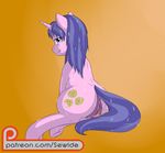  63 animal_genitalia animal_pussy butt clitoral_winking clitoris cookie_crumbles_(mlp) equine equine_pussy female feral friendship_is_magic horn horse mammal mature_female my_little_pony patreon pony pussy pussy_juice sewlde solo unicorn 
